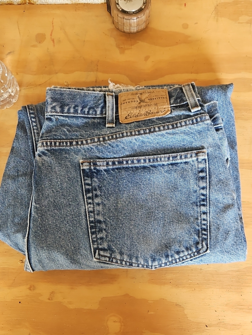 Eddie Bauer Men's Medium Blue Relaxed Jeans